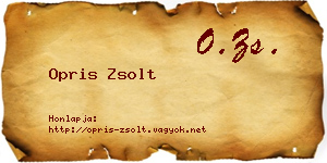 Opris Zsolt névjegykártya
