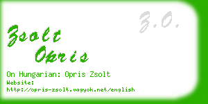 zsolt opris business card